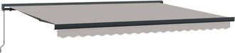 vidaXL Toldo Retr&aacute;ctil Gris Claro 4 X 3 M Lona Y Aluminio Vidaxl