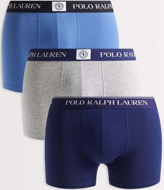 Polo Ralph Lauren Confezione da 3 paia di boxer aderenti in cotone grigio blu navy e blu-Multicolore