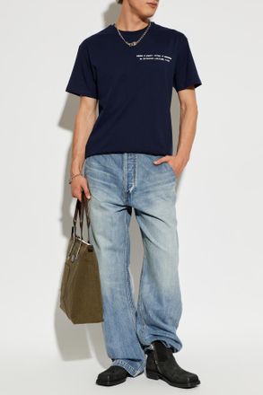 Givenchy T-shirt With Print, Mens, Navy Blue