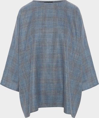 Eskandar Boat-Neck Top (Long Length)