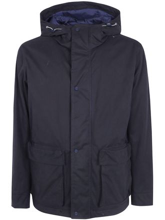 Herno Jacket Hooded Pi001413u.13314 9200 Blue Navy