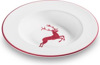 Gmundner Keramik Gmundner Cer&aacute;mica Bordeauxr. Ciervo, Plato Hondo Gourmet (&oslash; 24cm)