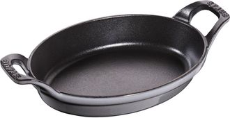 Staub Cast Iron 8-inch x 5.5-inch Oval Gratin Baking Dish