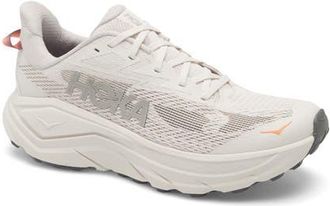 Hoka One One Challenger 8 Trail Running Shoe in Stucco /Asphalt Grey at Nordstrom, Size 7.5