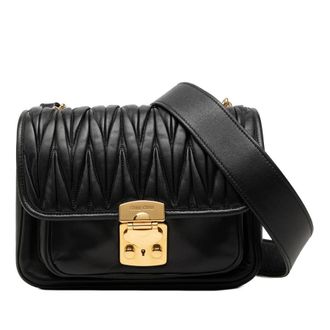 Miu Miu Pre-owned Miu Miu Matelasse Soft Lambskin Crossbody Ladies NTF7B141M89QB408