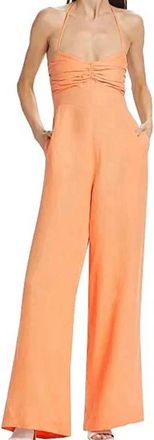 S/W/F Sweetheart Jumpsuit In Apricot