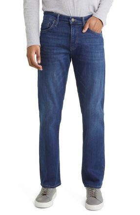 Mavi Zach Straight Leg Jeans in Mid Brushed at Nordstrom, Size 34 X 32