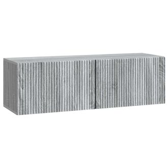 vidaXL Mueble Para Tv De Pared Gris Sonoma 98 X 31 X 30 Cm Vidaxl