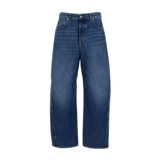 Givenchy Loose-fit Jeans, male, Blue, Size: W32 5-Pocket Wide-Leg Jeans