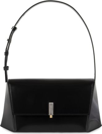 Ferragamo Black Geometric Large Shoulder Bag