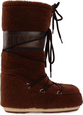 Moon Boot Moon Boot, Winter Boots, female, Brown, Size: 5 US MB Icon Fleece Boot