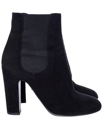 Dolce & Gabbana Womens Suede Heeled Chelsea Boot (Authentic Pre-Loved)