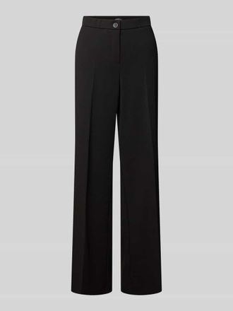 Stehmann Wide Leg Bundfaltenhose mit Eingrifftaschen Modell Hillda in Black, Gr&ouml;&szlig;e 34