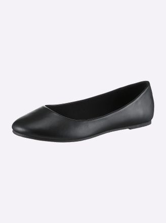 Casual Looks Ballerina CASUAL LOOKS, Damen, Gr. 36, schwarz, Lederimitat, Schuhe Ballerina