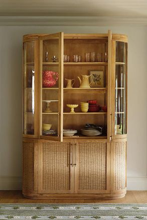 Anthropologie Sienna Woven Display Hutch