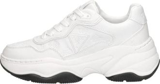Guess Hapyy - Dames - Sneakers - Wit - 41 EU - Denim - Schoenen