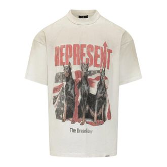 Represent T-Shirts, male, Beige, Size: S Dream On Tour Tee