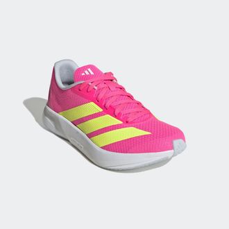 adidas Laufschuh ADIDAS PERFORMANCE DURAMO RC2, Damen, Gr. 43, gelb (lucid pink, hi, res gelb, halo blau), Textil, Schuhe Laufschuh