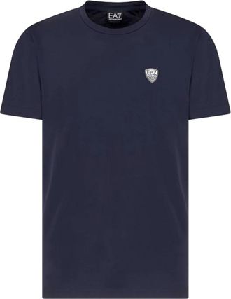 Emporio Armani Train Premium Shield Tee - Heren - T-shirts - Blauw - S - Tops