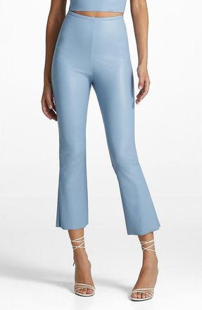 Commando Faux Leather Flare Crop Pull-On Pants in Vbl-Vintage Blue at Nordstrom Rack, Size Large