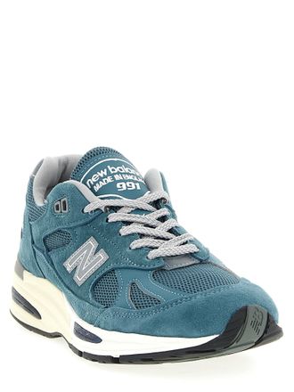 New Balance Suede and Mesh Sneaker - Teal