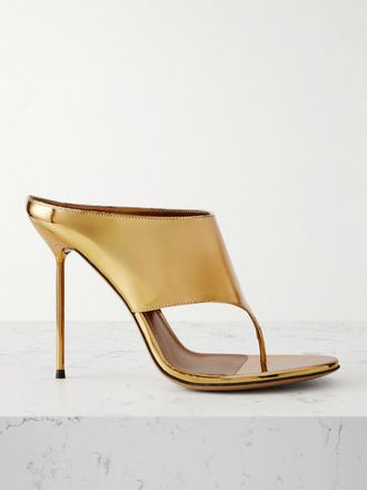 PARIS TEXAS Mule In Pelle Metallizzata Lida - Metallizzato