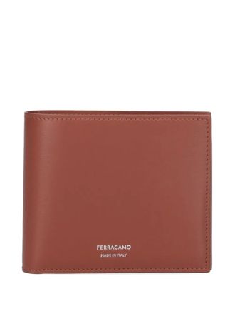 Ferragamo logo leather wallet - Brown