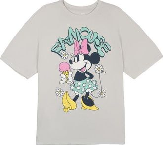 Disney Mickey Mouse & Friends Short Sleeve T-Shirt in Minnie Vapor Blue at Nordstrom, Size Xx-Large