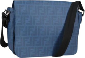 Fendi Pre-owned Leather fendi-bags - Dames - Vintage Schoudertas - Blauw - ONE Size - Vintage