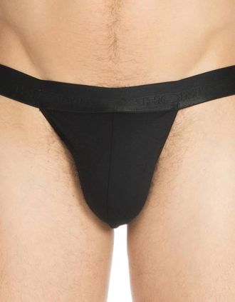 HOM Hom Mens Sports N Colours Tanga Brief, Black - Size: 37/36/32
