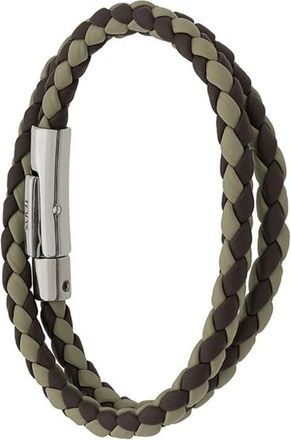Tod's Two-tone Weave Wrap Bracelet