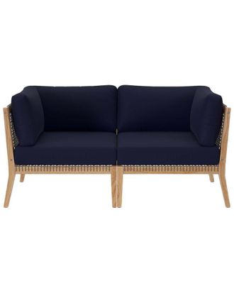 ModWay Clearwater Outdoor Patio Teak Wood Loveseat