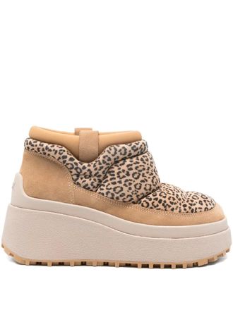 Ash 70mm Onyx leopard-print platform boots - Brown