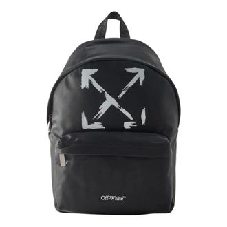 Off-white Backpacks, unisex, Black, Size: ONE SIZE Arrow Paint Backpack