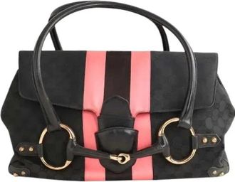 Gucci Pre-owned Schoudertas - Dames - Vintage Handtas - Zwart - ONE Size - Tweed - Vintage