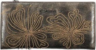 Desigual Cartera Bordada Floral - Accessories - Mujer - Marr&oacute;n - ONE SIZE
