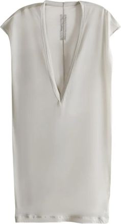 Rick Owens Canotta con scollo profondo - Bianco