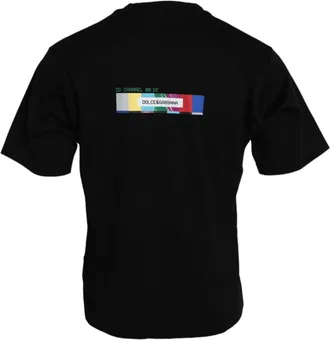 Dolce & Gabbana Black With Love Always Crew Neck Top Mens T-shirt