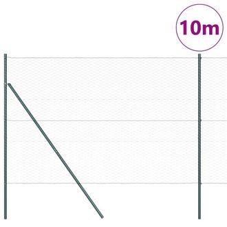 Berkfield Home Hexagon Fence Green 1, 6x10 m Steel