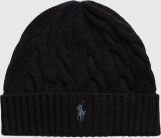Polo Ralph Lauren Wool and Cashmere Blend Beanie with Contrast Pony Logo