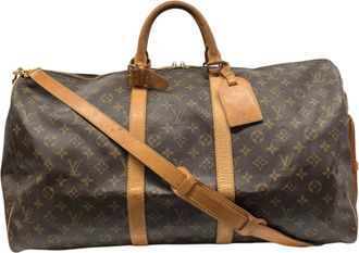 Louis Vuitton Brown Monogram Canvas Boston Bag (Pre-Owned)