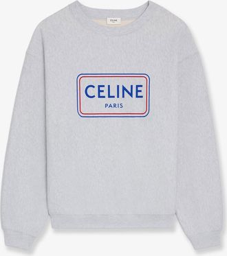 Celine Felpa in cotone con stampa Logo - CELINE - gender_Woman