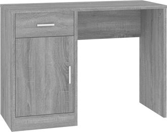vidaXL Escritorio Con Caj&oacute;n Y Armario Contrachapada 100x40x73 Cm Vidaxl