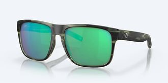 Costa Unisex Spearo Xl Polarized Sunglasses In Matte Reef Green Mirror