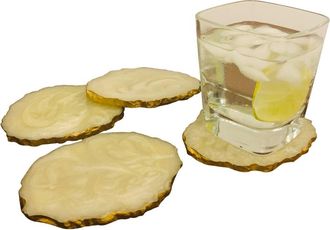 Tiramisu Ivory Resin Coasters - Set of 4 at Nordstrom Rack