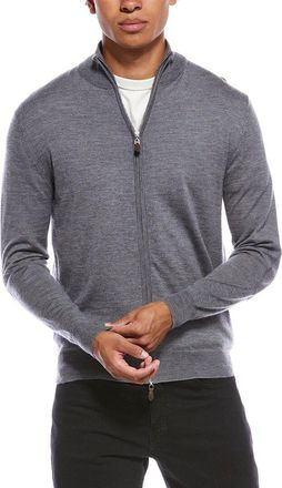 N.Peal N.Peal Hyde Fine Gauge Cashmere & Silk-Blend Full Zip Sweater
