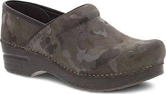 Dansko Womens Professional Clog In Camo Suede