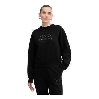 A|X Armani Exchange Dames, Sweatshirts & Hoodies, Zwart, Maat: XS Katoen