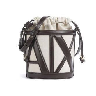 A|X Armani Exchange Bucket Bags, female, Black, Size: ONE SIZE Bucket Bag with Shaped Logo