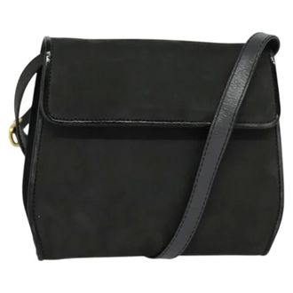 Ferragamo Pre-owned Suede shoulder-bags - Dames - Pre-owned - Zwart - Maat: ONE Size Su&egrave;de